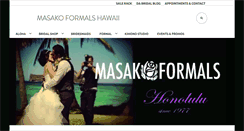 Desktop Screenshot of masakoformalshawaii.com