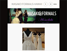 Tablet Screenshot of masakoformalshawaii.com